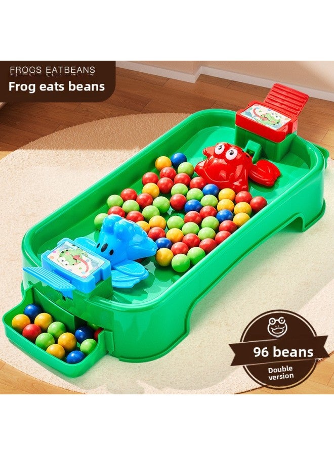 لعبة ألغاز سطح المكتب "ضفدع يأكل البازلاء" للأطفال من عمر 3 إلى 6 سنوات، تفاعلية بين الوالدين والطفل، معركة بين شخصين.