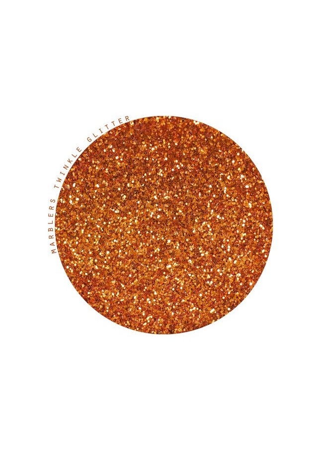 MARBLERS Twinkle Glitter [Copper] 3oz (85g) | Fine | Non-Toxic, Vegan, Cruelty-Free | Face, Body, Eyeshadow, Hair, Festival, Party Makeup | Nail Art, Polish | Resin, Tumbler, Slime, Craft  - Image 2