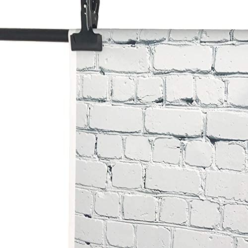 OUYIDA White Brick Wall Backdrop for Baby Shower Birthday Festival Themed Party Photography Background Adult Portrait Wallpaper Photo Video Shooting Studio Props 9X6FT PCK77C - Image 5