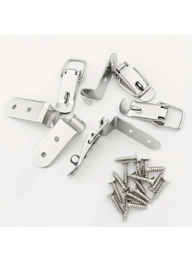 Stainless Steel 90 Degree Tool Box Hood Locks Durable Metal Clasps For Secure Storage - Image 5