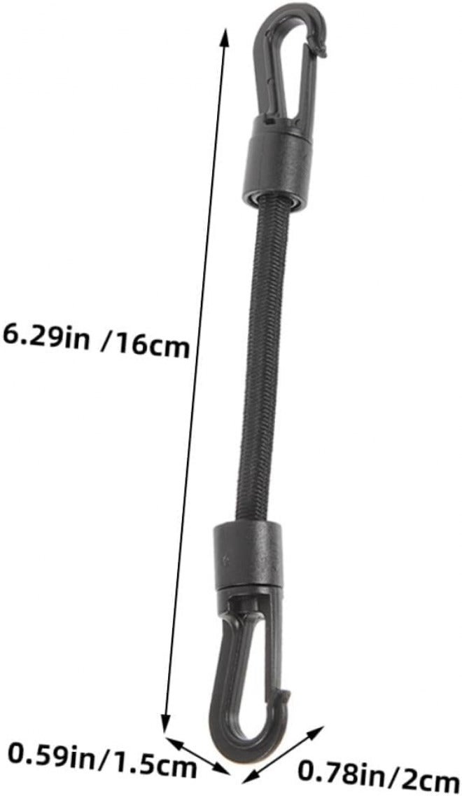 4pcs Outdoor Camping Elastic Hook Strap Tie Down Multi-use Bungee Cord Rope for Kayak, Portable Adjustable Buckle Straps for Hiking and Travel - Image 2
