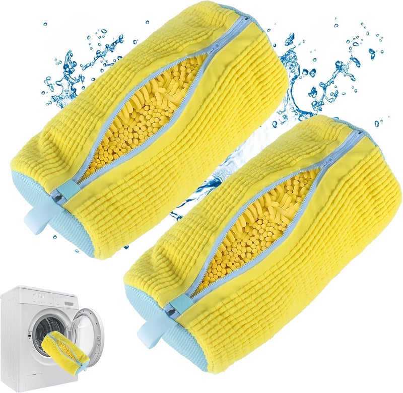 KICKZU KickZu 1Pc Shoe Washing Machine Bag Laundry Bag for Washing Machine with Zip Laundry Shoe Bag for Washer and Dryer Reusable Shoe Cleaning Bag for Sneaker Tennis Shoes Unstain Cleaner Kit  - Image 1