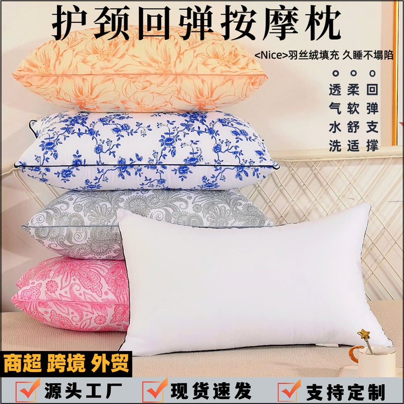 Manufacturer Thickened Washable Pillows El Pillow Core Home Cushion Student Dormitory Pillow Neck Protection Side Sleeping Pillow - Image 2