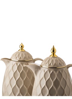 Rose 2-Piece Vacuum Flask With Lid Set Beige 1/1.3L  - Image 2