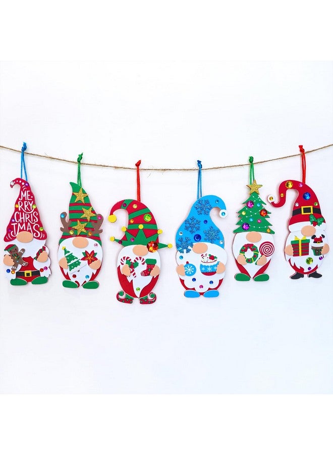 Winlyn 24 Sets Christmas Craft Kits - Winter Crafts DIY Gnome Ornaments & Decorations Art Sets with Foam Stickers for Kids Holiday Seasonal Home & Classroom Activities Party Favors - Image 2