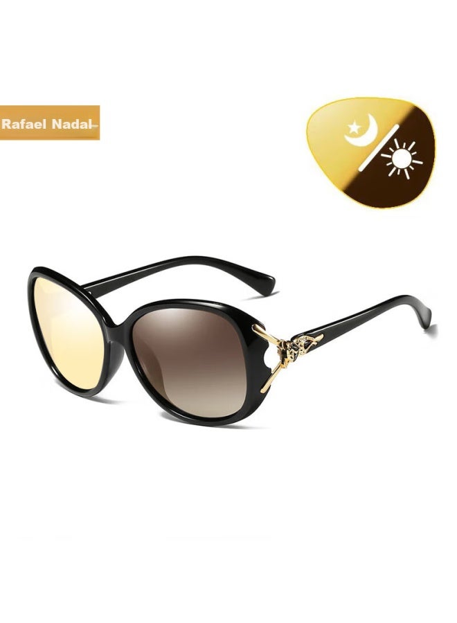 Lovedru Lafudelu Women's Photochromic Night Vision Gl, Polarized, Brightening And Sharpening, Reducing High Beam Light, Day And Night Driving, For Drivers, Model 8842ys - Image 3