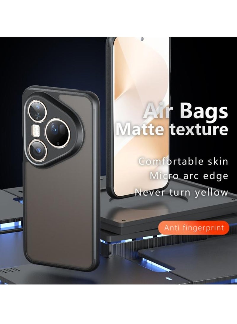 Wtech Huawei Pura 80 Ultra 5G 2025 Premier Hybrid TPU Silicone with Raised Camera Slim Armour Case Cover (MCAPSA) - Clear/Black - Image 2