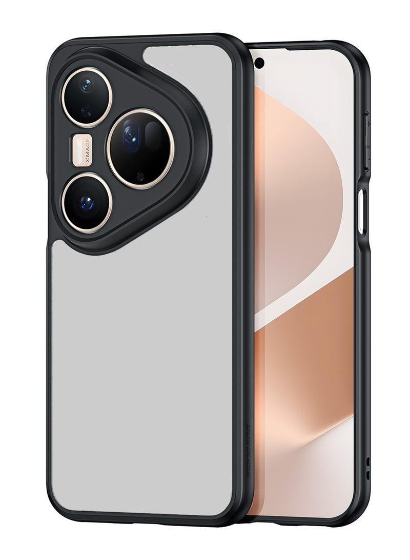 Wtech Huawei Pura 80 Ultra 5G 2025 Premier Hybrid TPU Silicone with Raised Camera Slim Armour Case Cover (MCAPSA) - Clear/Black - Image 1