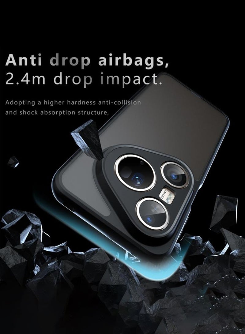 Wtech Huawei Pura 80 Ultra 5G 2025 Premier Hybrid TPU Silicone with Raised Camera Slim Armour Case Cover (MCAPSA) - Clear/Black - Image 4