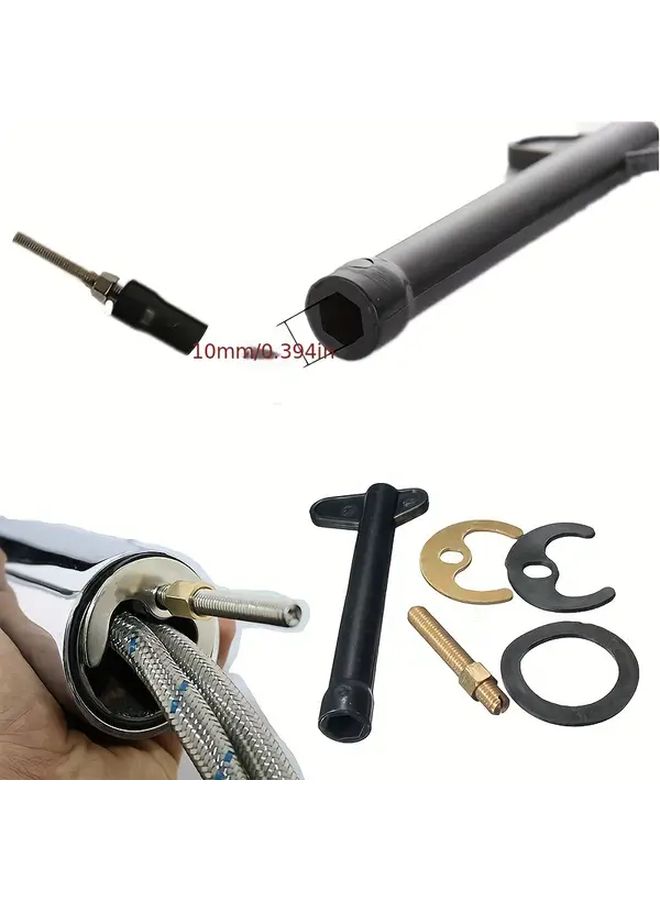 5pcs Faucet Accessories Kit Including Valves and Connectors - Image 2