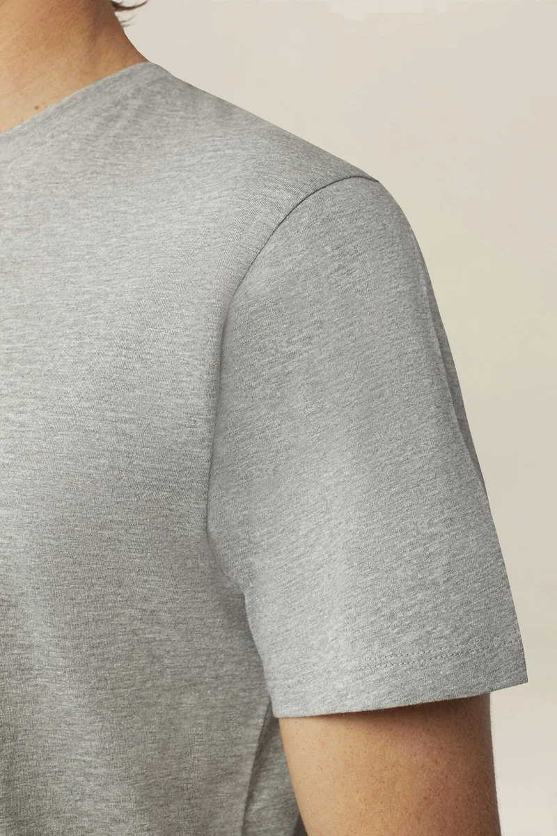 Doppelganger Grey Men's regular fit 100% cotton jersey T-shirt - Grey for Men | Best Price UAE