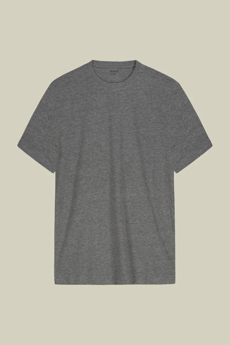 Doppelganger Grey Men's regular fit 100% cotton jersey T-shirt - Grey for Men | Best Price UAE