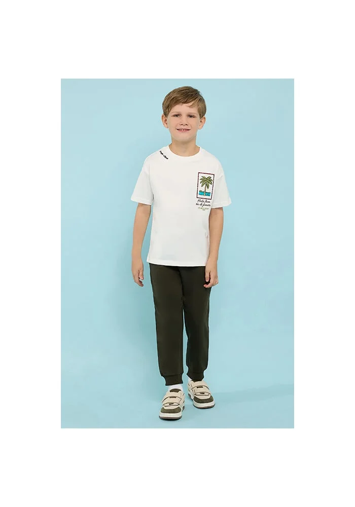 R&b Printed T-Shirt with Crew Neck and Short Sleeves