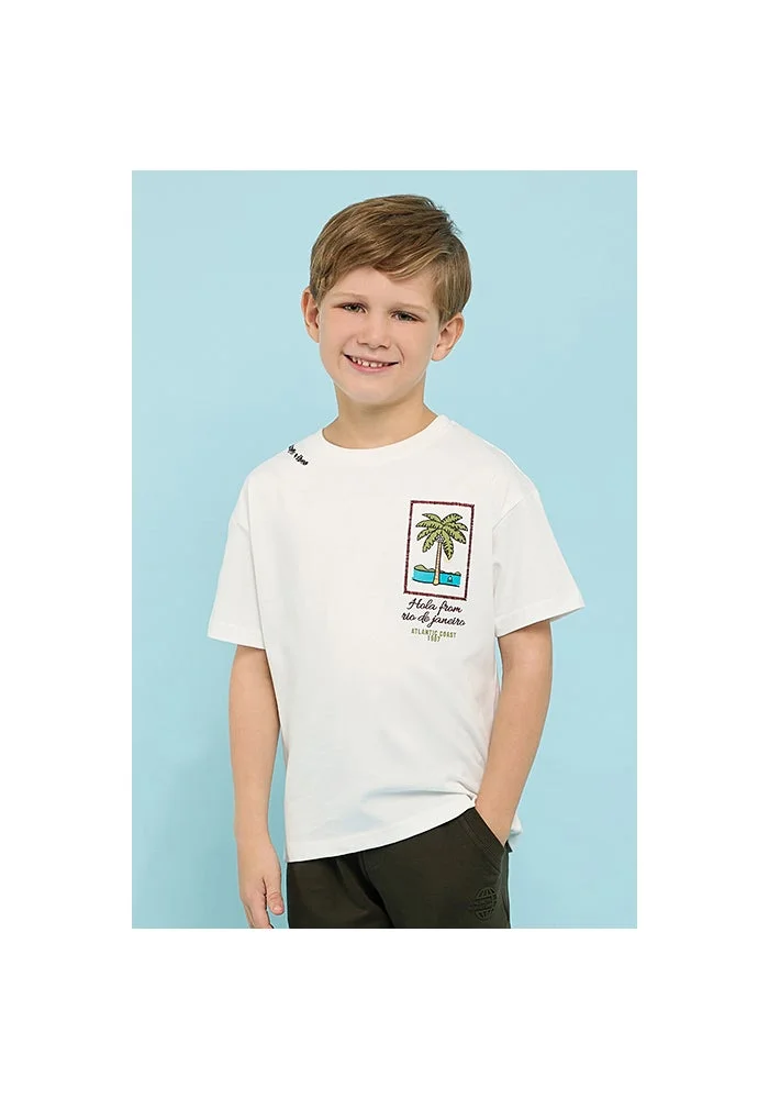 R&b Printed T-Shirt with Crew Neck and Short Sleeves