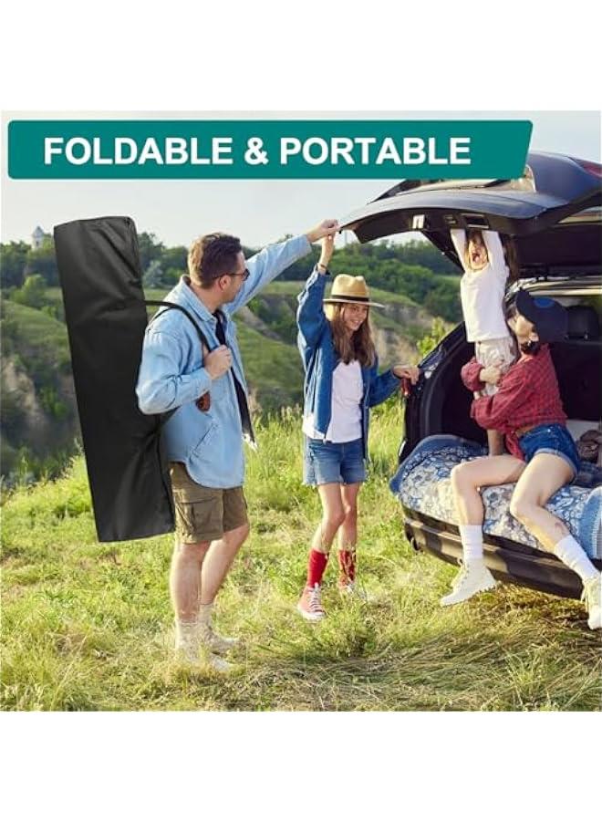 تراسل سرير تخييم قابل للطي مقاس 28 انش للبالغين من تراسل نوم محمول مع مرتبة متين للاستخدام الخارجي للتخييم والمنزل والمكتب والتخييم والسفر والعطلات (رمادي) - Image 5