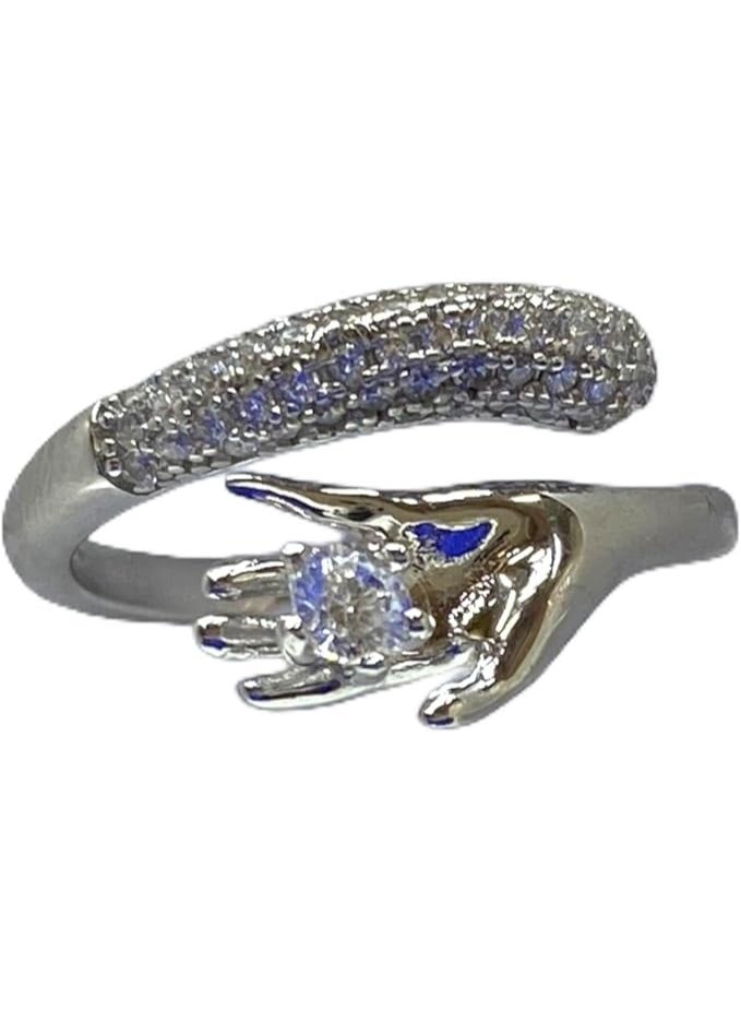 A women's ring in 925 Swiss silver plated with white gold, named "Gift of Life," is back in our store as part of the "Queen Victoria" collection. Queen of Rare and Fat Collectibles. - Image 2