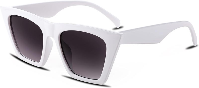 FEISEDY Vintage Square Cat Eye Sunglasses Oversized Women Fashion Sun Glasses B2473 - Image 1