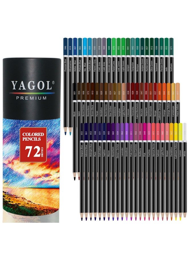 يجول أقلام تلوين ياجول لكتب التلوين للكبار، 72 قلم رسم ملون احترافي، أقلام تلوين للكبار والمبتدئين والمراهقين والمحترفين. - Image 1