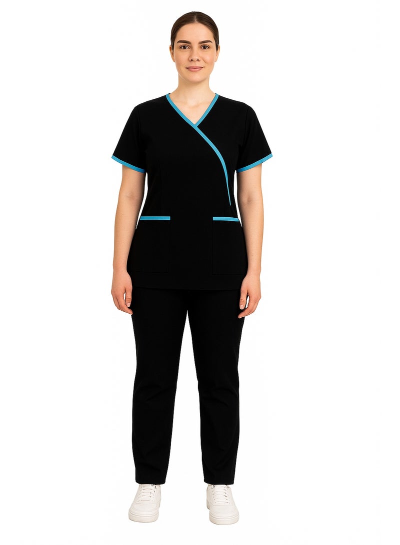 رناز يونيفورم مجموعة تنظيف رائعة للنساء، وخبيرة التجميل، وخادمة المنزل، والممرضة مع الأنابيب - Image 3