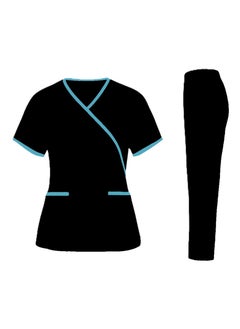 Rannah's Uniform Exquisite Scrub Set Uniform for Women, Beautician, Housemaid, Nurse with Piping  - Image 1