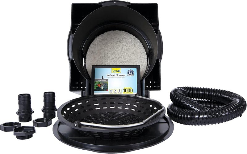 Tetra Pond In-Pond Skimmer for Large Ponds, Black - Efficient Debris Removal System - Image 2