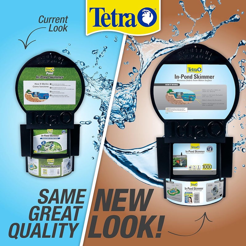 Tetra Pond In-Pond Skimmer for Large Ponds, Black - Efficient Debris Removal System - Image 3