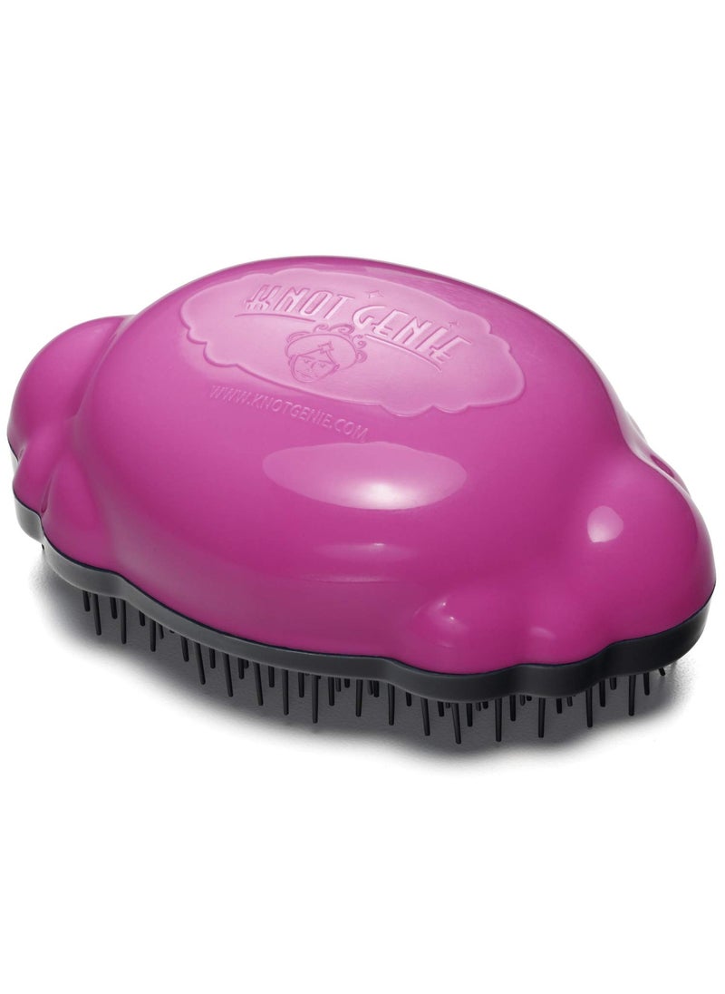 knot Genie Knot Genie Detangling Hair Brush for Kids (Fairy Pink) | Perfect Detangling Brush for Curly Hair, Gently Separate Tangles, Leaves Hair Smooth and Shiny | The Pain Free Knot Detangler 