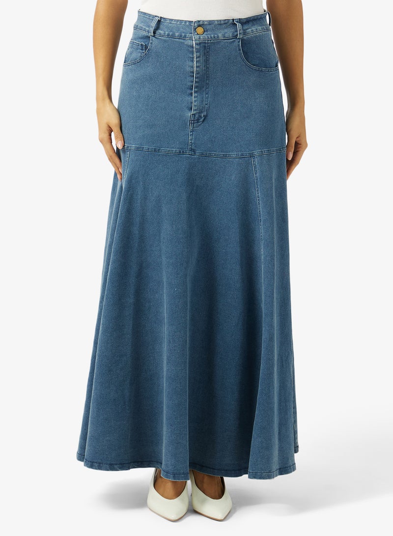 Khizana A-line Denim Skirt - Image 1