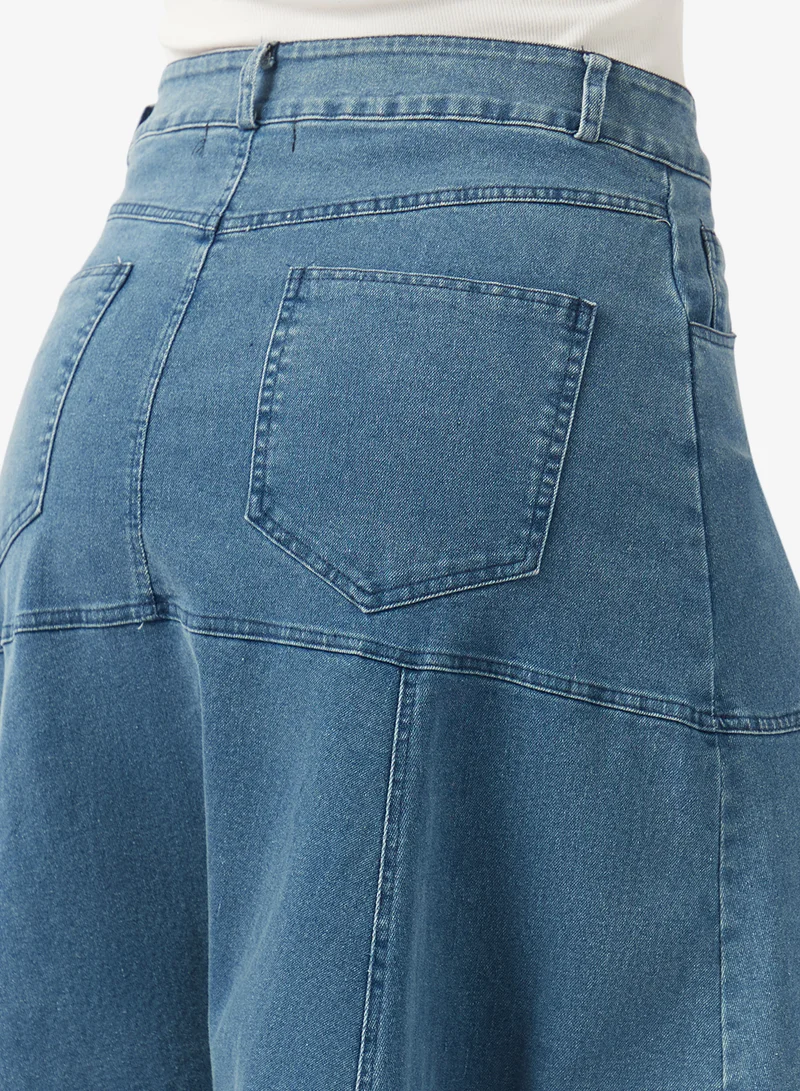 Khizana  A-line Denim Skirt for Women | Best Price UAE