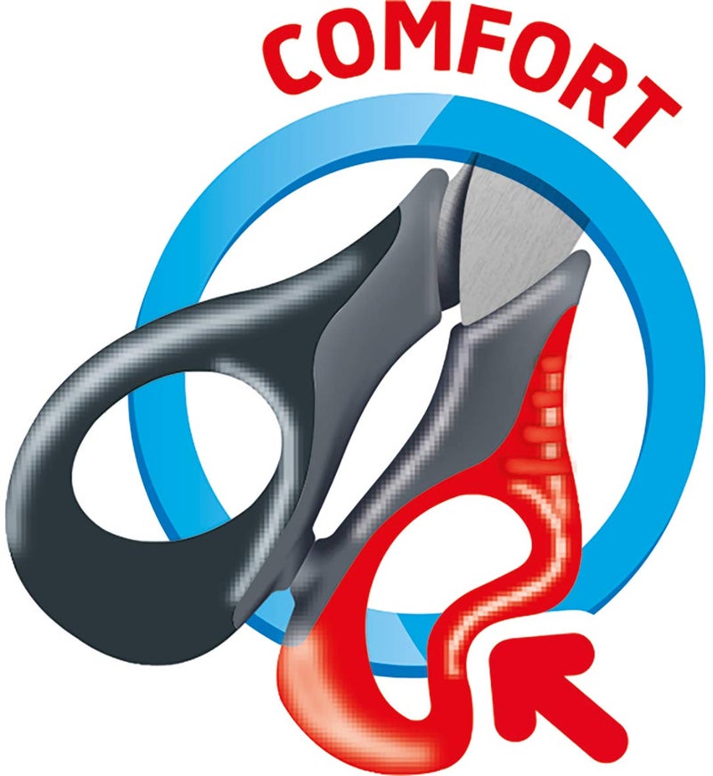 Maped Sensoft Left Handed Student Scissors with Flexible Handles 6.33" / 15cm - Pointed (696510)