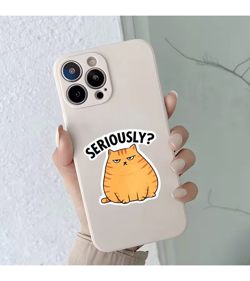 Chubby Orange Cat Glossy Scratch Resistant Decals For Laptop Car Toolbox 1pc - Image 3