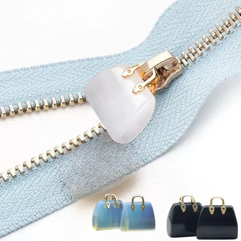 TWINZEN TWINZEN Assorted colored zipper pulls universal extension zip fixers detachable zipper pull heads and replacements Leather Bag Coat or Jacket with Beaded Zip Pull Charm Extension for Luggage Backpack Purse Pack 1 2 - Image 1