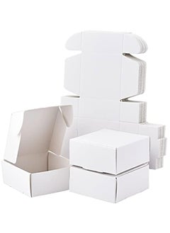 Oasisgalore 50 Pcs Durable Kraft Paper Gift Boxes Suitable for Various Small Gift Items(Size:8.5x8.5x3.5cm)  - Image 1