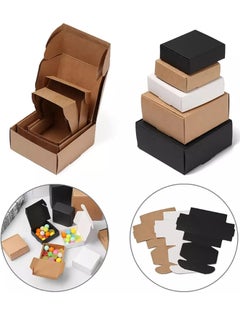 Oasisgalore 50 Pcs Durable Kraft Paper Gift Boxes Suitable for Various Small Gift Items(Size:8.5x8.5x3.5cm)  - Image 5