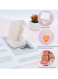 Oasisgalore 50 Pcs Durable Kraft Paper Gift Boxes Suitable for Various Small Gift Items(Size:8.5x8.5x3.5cm)  - Image 3