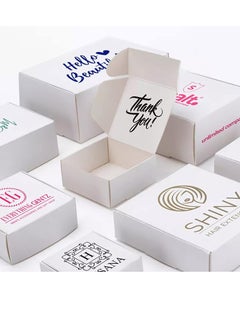 Oasisgalore 50 Pcs Durable Kraft Paper Gift Boxes Suitable for Various Small Gift Items(Size:8.5x8.5x3.5cm)  - Image 4