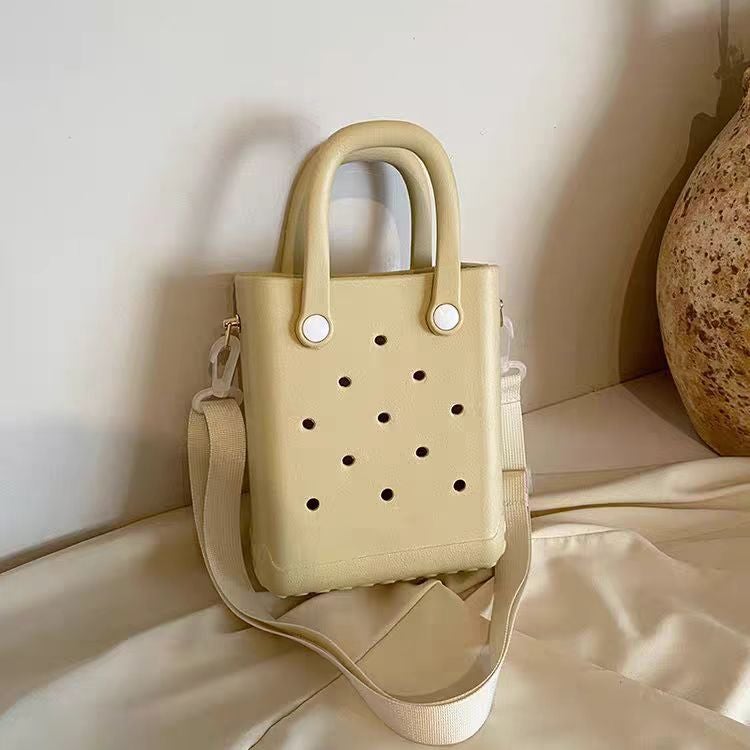 EVA Jelly Bag with DIY Charms, Cute Summer Beach Satchel Handbag for Women - Image 4