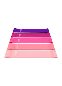 Generic 5-Piece Resistance Loop Exercise Bands With Carry Bag Set 12x2inch 12x2inch  - Image 1