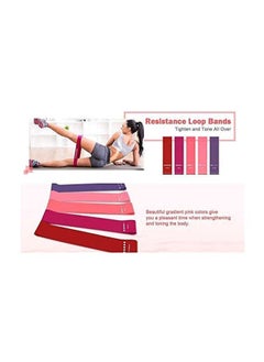 Generic 5-Piece Resistance Loop Exercise Bands With Carry Bag Set 12x2inch 12x2inch  - Image 3