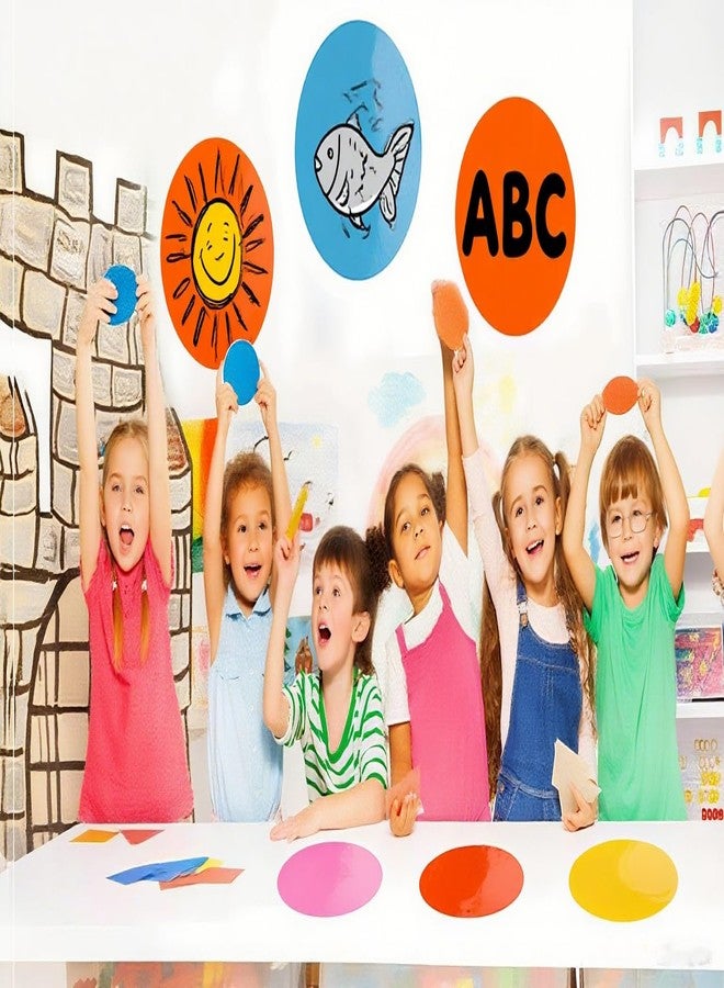 PinCute Updated Larger Sized 11.8 inch 10 Pack Dry Erase Dots Circles Sticker for Spots Tables, Colorful Removable Whiteboard Painting Marker, Essential School Teachers Supplies for Classroom - Image 5