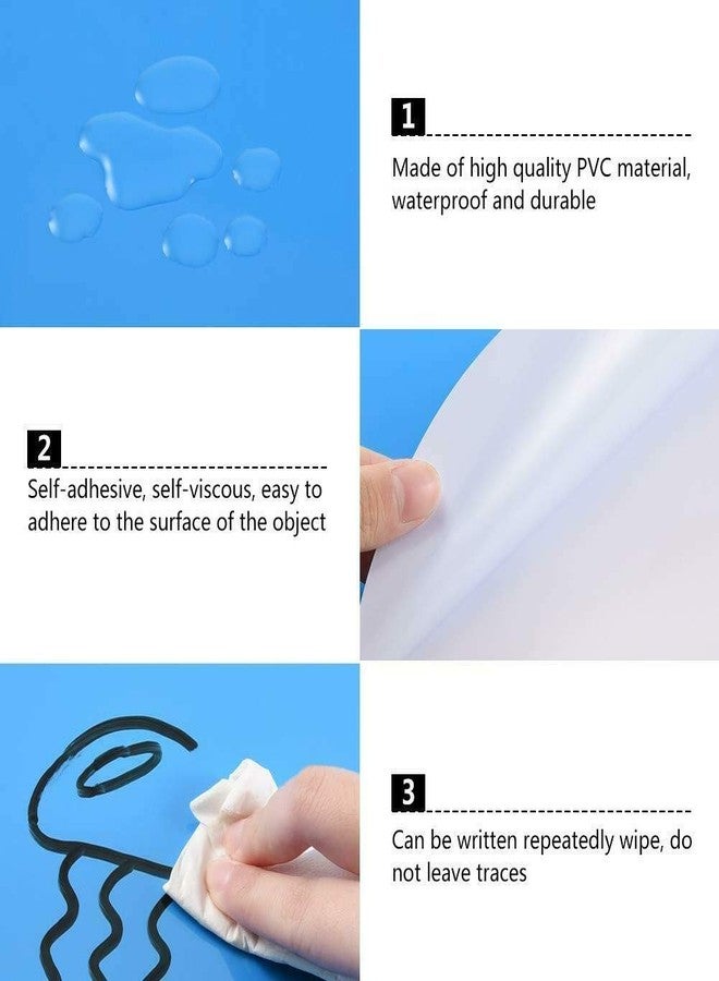 PinCute Updated Larger Sized 11.8 inch 10 Pack Dry Erase Dots Circles Sticker for Spots Tables, Colorful Removable Whiteboard Painting Marker, Essential School Teachers Supplies for Classroom - Image 3