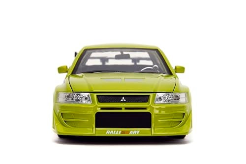 Jada Toys Fast & Furious 1:24 Brian's Mitsubishi Lancer Evolution VII Die-cast Car, toys for kids and adults, Lime Green (99788) - Image 3