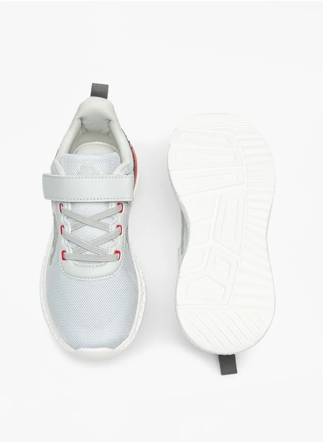 Kappa Boys' Colourblock Walking Shoes with Hook and Loop Closure