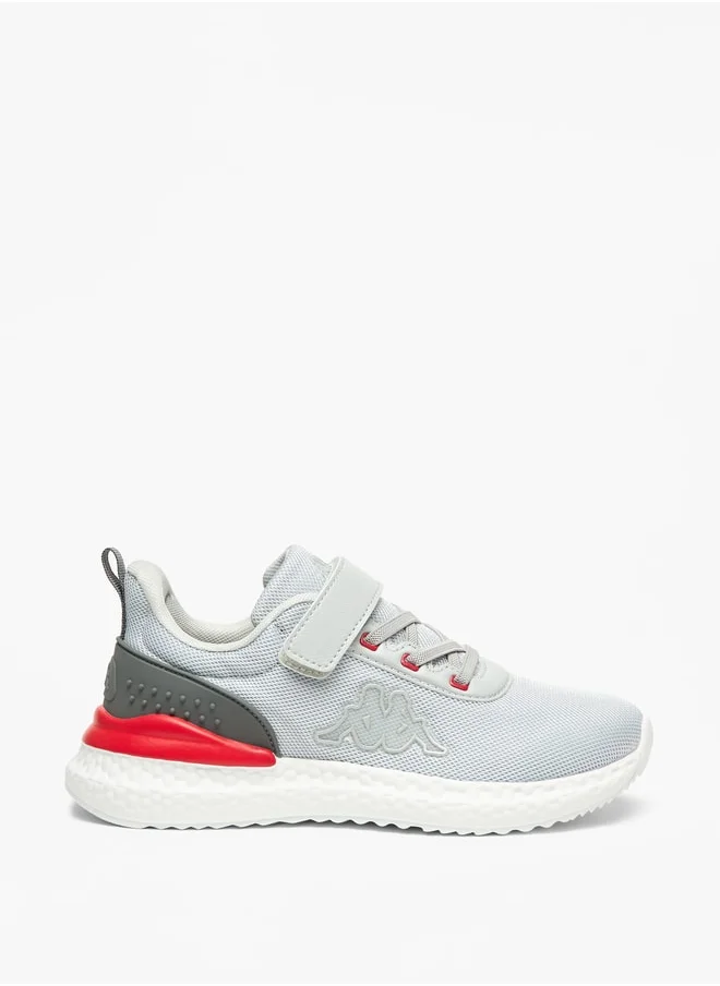 Kappa Boys' Colourblock Walking Shoes with Hook and Loop Closure