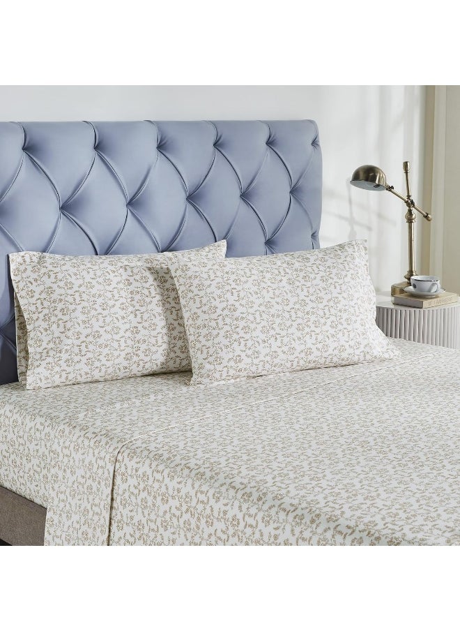 Modern Threads Modern Threads 4-Piece 100% Cotton Flannel Sheet Set – Soft and Durable for Every Season, Vevian Queen  - Image 2