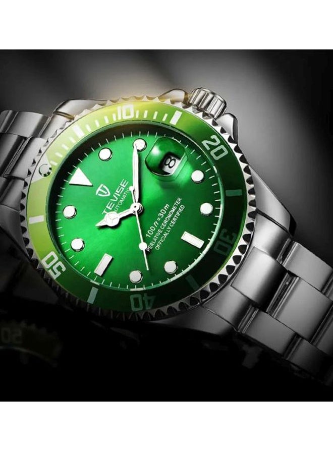 تيفيز ساعة ميكانيكية معدنية متألقة للرجال ZS531802 - 43 مم - فضي - Image 4