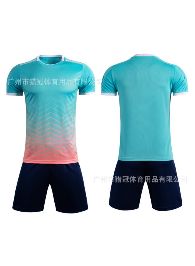 # M8622/light Blue Short Sleeve Football Jersey - Image 1