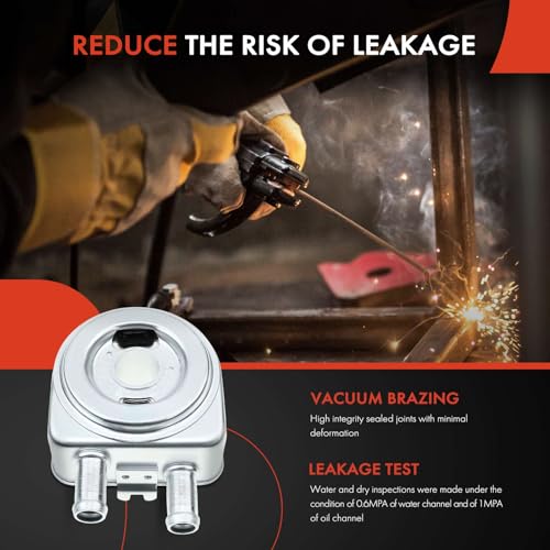 A-Premium Engine Oil Cooler Compatible with Hyundai Sonata Tucson 2014-2015 Kia Sportage Optima 2014-2017 2.4L 91295 264102G000 - Image 5