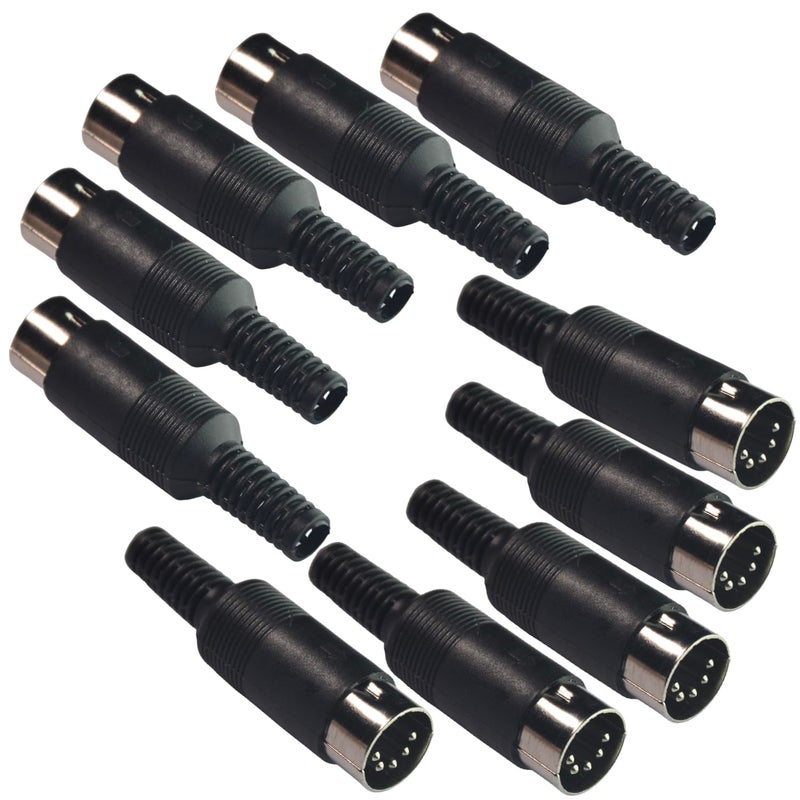 CESS DIN 5Pin Plug MIDI Cable Connector 10 Pack