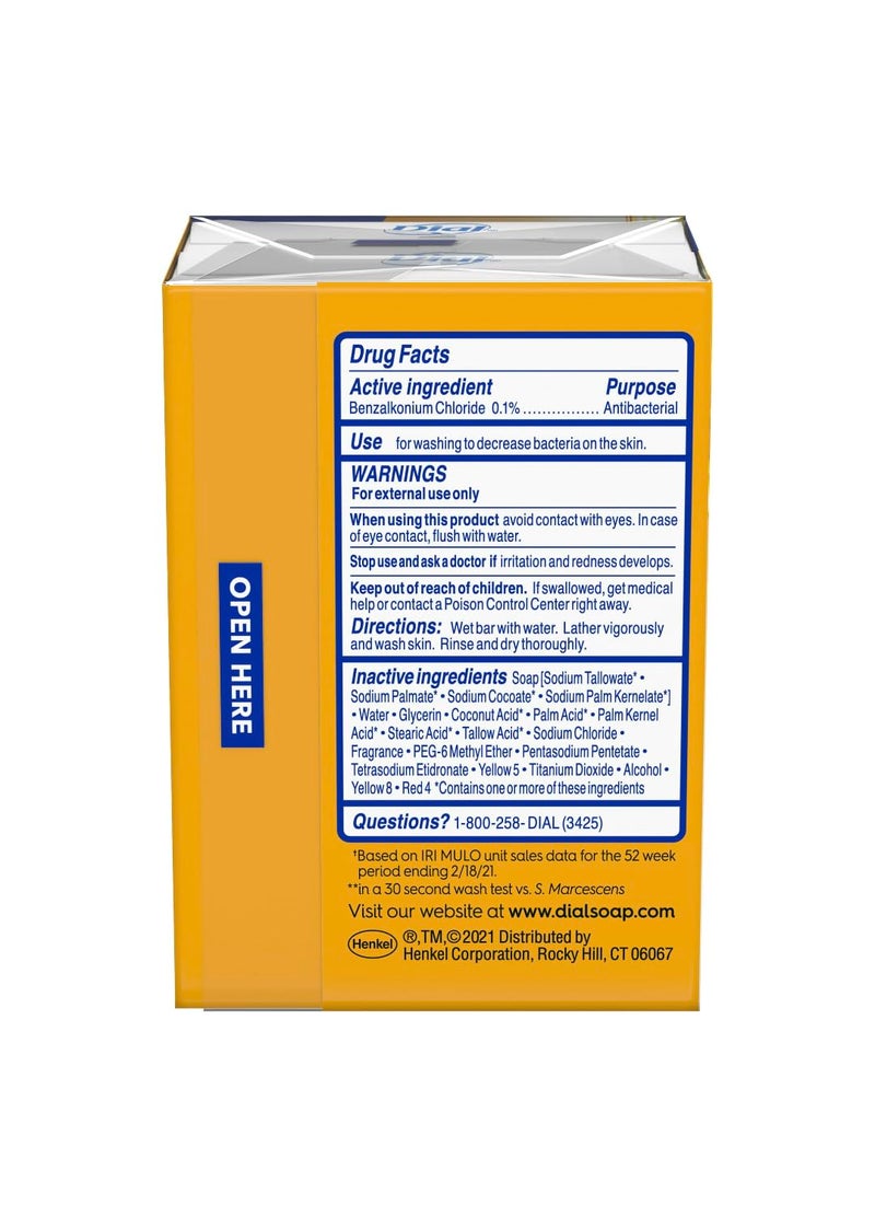 Dial Gold Antibacterial Deodorant Soap, 2 Pack, Total Net Wt 6.4 oz - Image 2